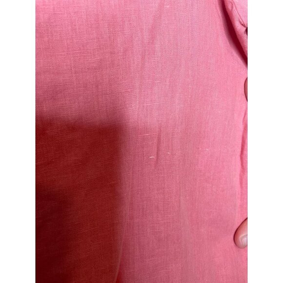 Rachel Zoe Linen Blend Women's Small Shirred Tassel Blouse - Picture 5 of 7